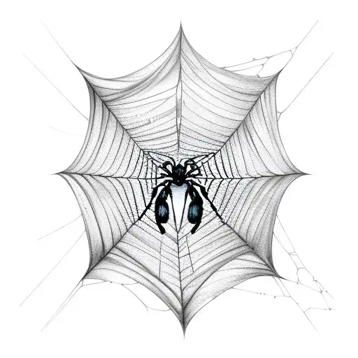 Spider Web tattoo design idea