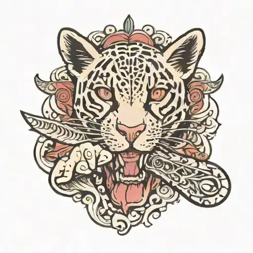 puma mad nails holding tattoo design idea