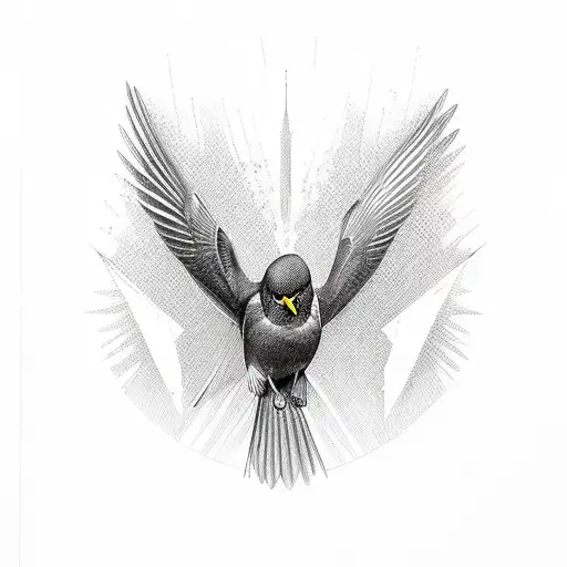 blackbird  tattoo design idea