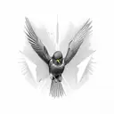 blackbird  tattoo design idea