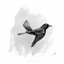 blackbird  tattoo design idea