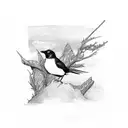 blackbird  tattoo design idea