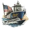 navy cruiser wakeboard second amendment veteran tattoo design idea