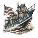 navy cruiser wakeboard second amendment veteran tattoo design idea