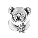 koala and bear tattoo design idea