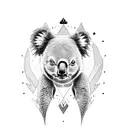 koala and bear tattoo design idea