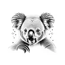 koala and bear tattoo design idea