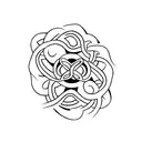 karma with infinity sign  tattoo design idea