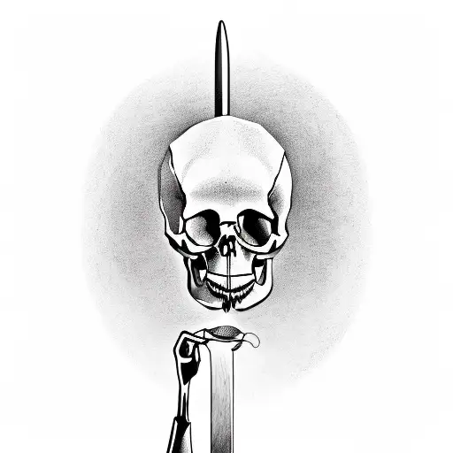 Odysseus, parable of the long spoon, franz kafka and the doll, skull, butterfly tattoo design idea
