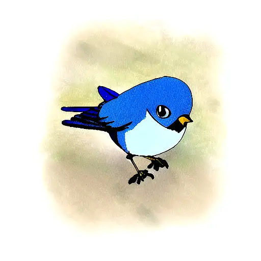 Blue Bird  tattoo design idea