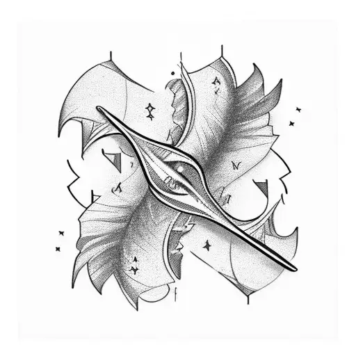 A quill pen writing the U.S. Constitution tattoo design idea