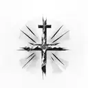 three crosses and a quote tattoo design idea
