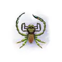 mean scorpion tattoo design idea