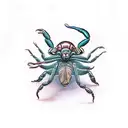 mean scorpion tattoo design idea