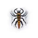 mean scorpion tattoo design idea