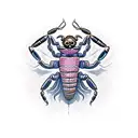 mean scorpion tattoo design idea