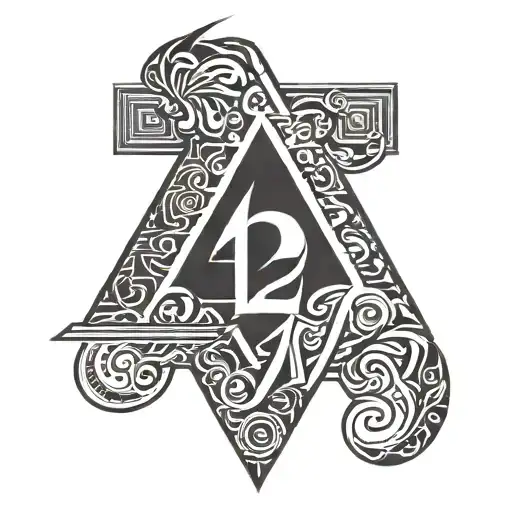 number 420 tattoo design idea