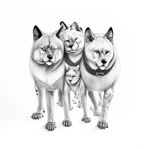 family of 3 tattoo, we want a matching tattoo, our last name is "Harris" tattoo design idea
