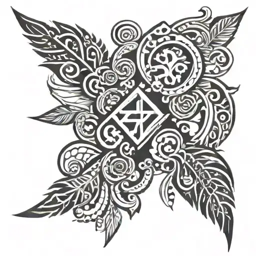 get me a Samoan tattoo with my own life story. i was born and my mom left me alone. my aunt took care of me till she die tattoo design idea