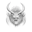 the beast in cursive with claw marks going over it  tattoo design idea