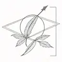 feather infinity arrow with infinity sign tattoo design idea