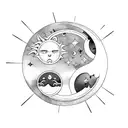 Sun and Moon tattoo design idea