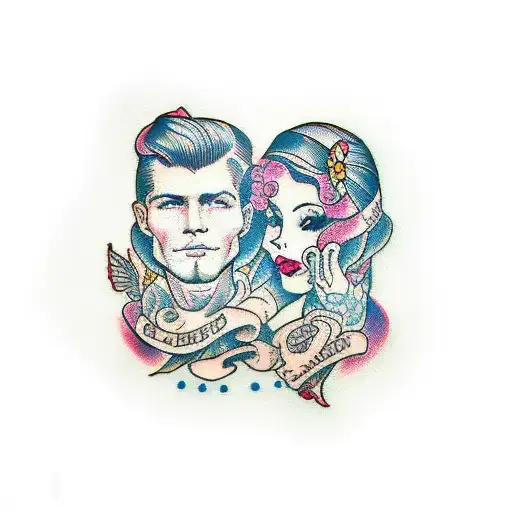 Olivia and Harper tattoo design idea