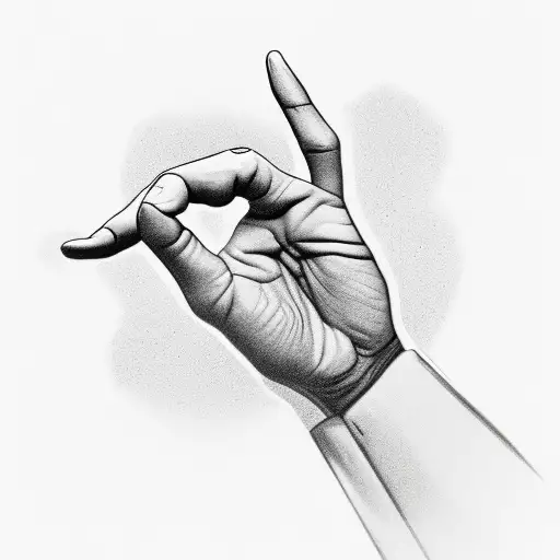 3d image of a hand in a fist that looks like it is going to punch through the screen of my phone tattoo design idea