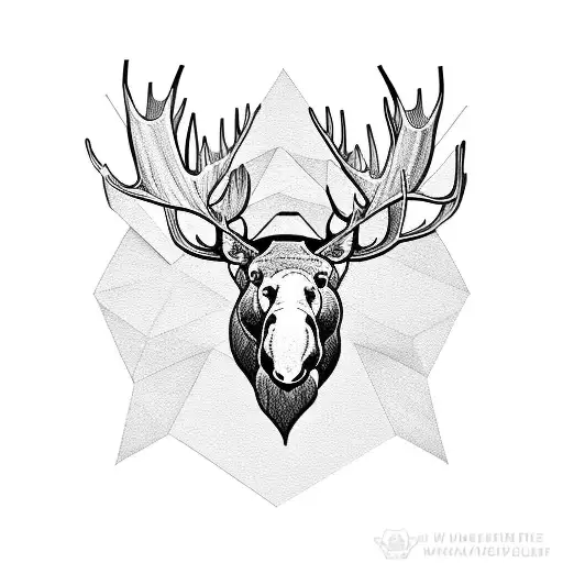 Moose, Tattoo SVG Cut file by Creative Fabrica Crafts · Creative Fabrica