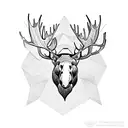 moose tattoo design idea