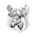 moose tattoo design idea