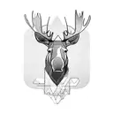 moose tattoo design idea