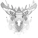 moose tattoo design idea