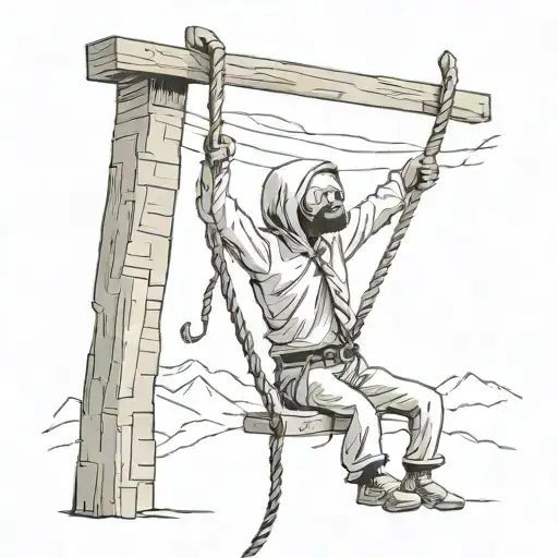 hangman on a noose tattoo design idea