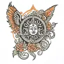 karma dharma moksha tattoo design idea