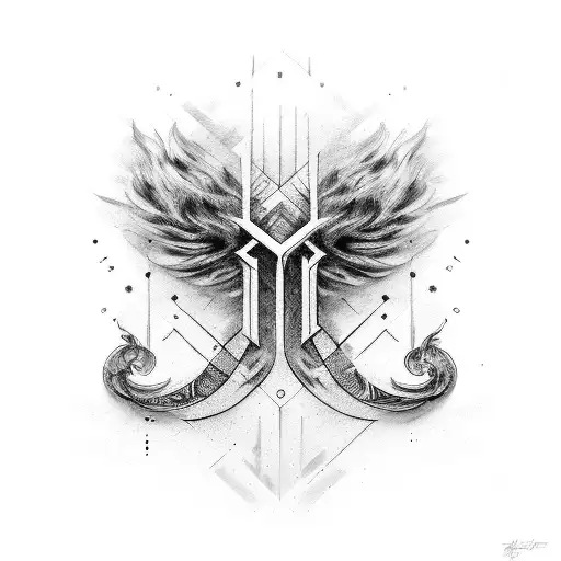 capital b with Roman numeral 12 23 2021 tattoo design idea