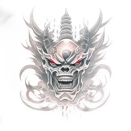 demon whit ichigo tattoo design idea