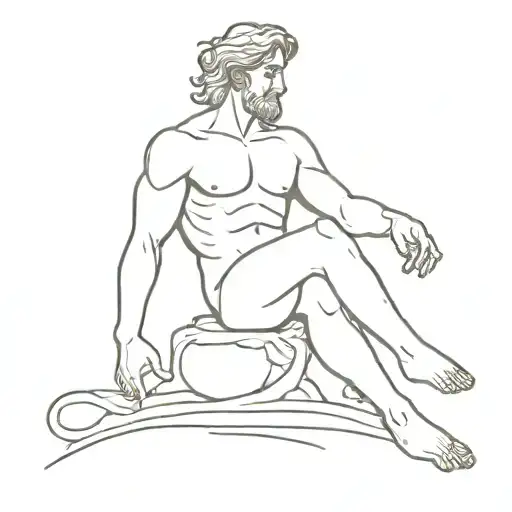 Prometheus greek god tattoo design idea