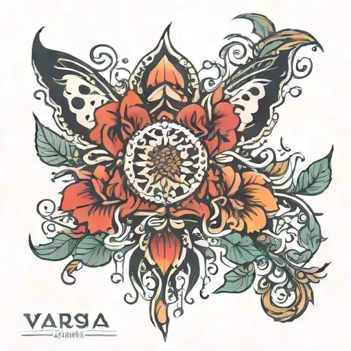 varsha tattoo design idea