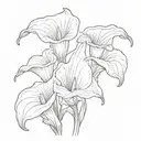 calla lillies tattoo design idea