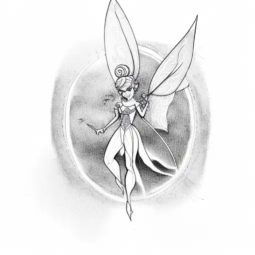 faith trust and pixie dust tinker bell  tattoo design idea