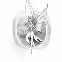 faith trust and pixie dust tinker bell  tattoo design idea