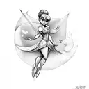 faith trust and pixie dust tinker bell  tattoo design idea