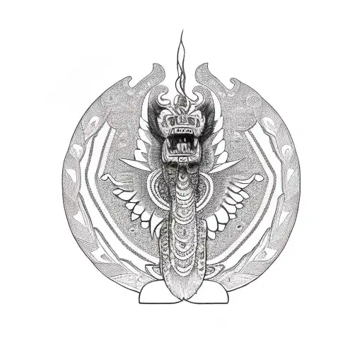  Quetzalcóatl and Tezcatlipoca Mexican mythology  tattoo design idea