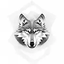 wolf and eagle tattoo design idea