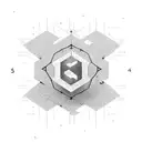 A numerical representation of the number '1/5' formed by stock market candlestick charts tattoo design idea