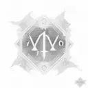 A numerical representation of the number '1/5' formed by stock market candlestick charts tattoo design idea