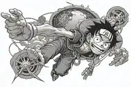 luffy tattoo design idea