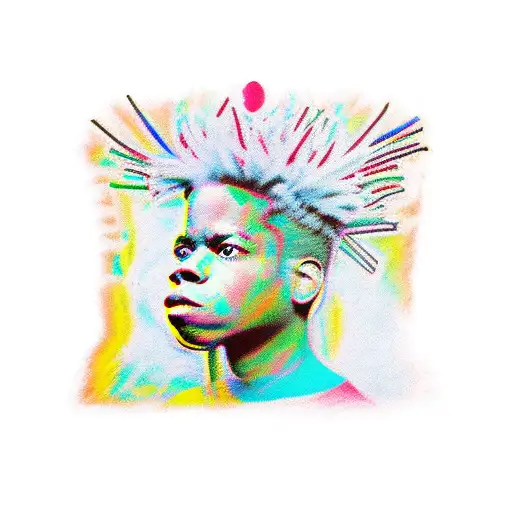 basquiat art tattoo design idea