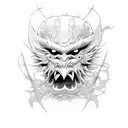 Tengu Mask, Clan Symbol tattoo design idea